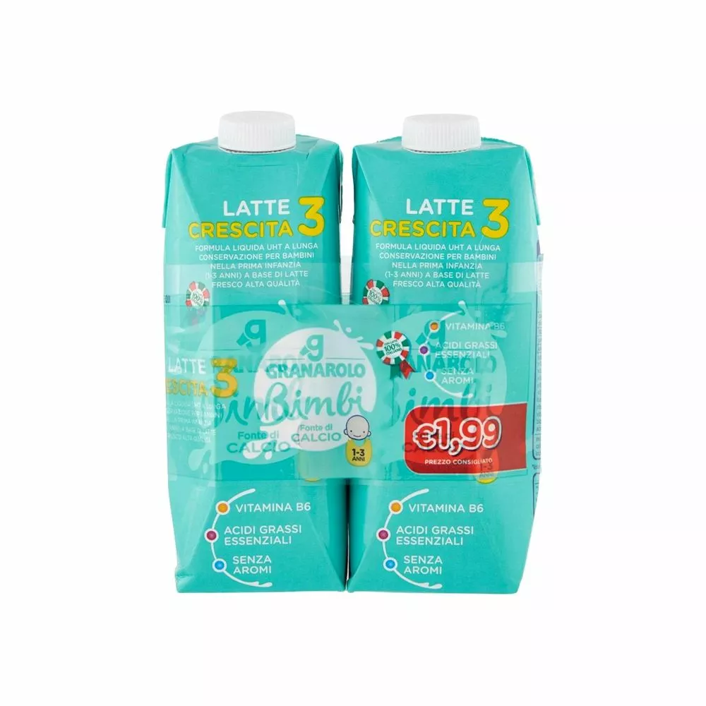 Granarolo Latte Crescita 3 Ml. 500 X 2 3 Granarolo Latte Crescita 3 Ml. 500 X 2