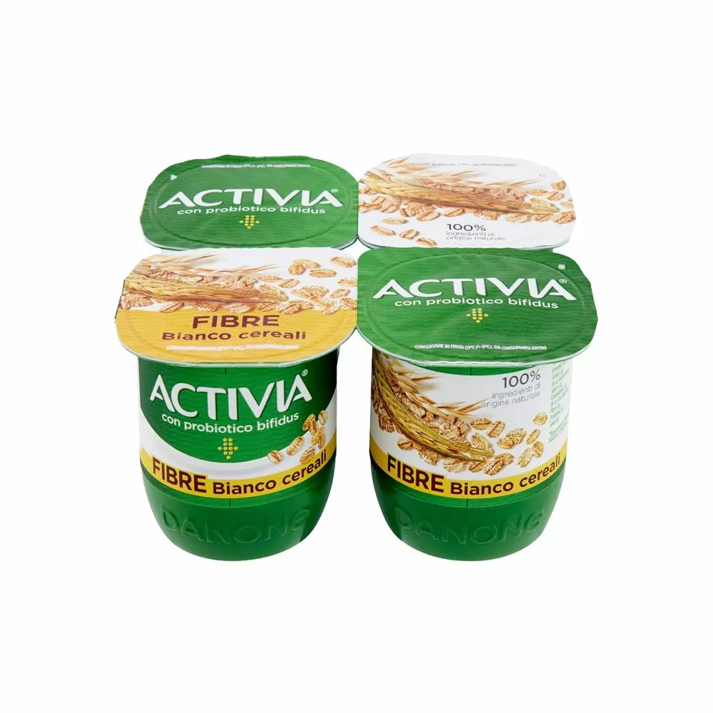 Danone Activia Yogurt Bianco Ai Cereali Gr. 125 X 4 3 Danone Activia Yogurt Bianco Ai Cereali Gr. 125 X 4