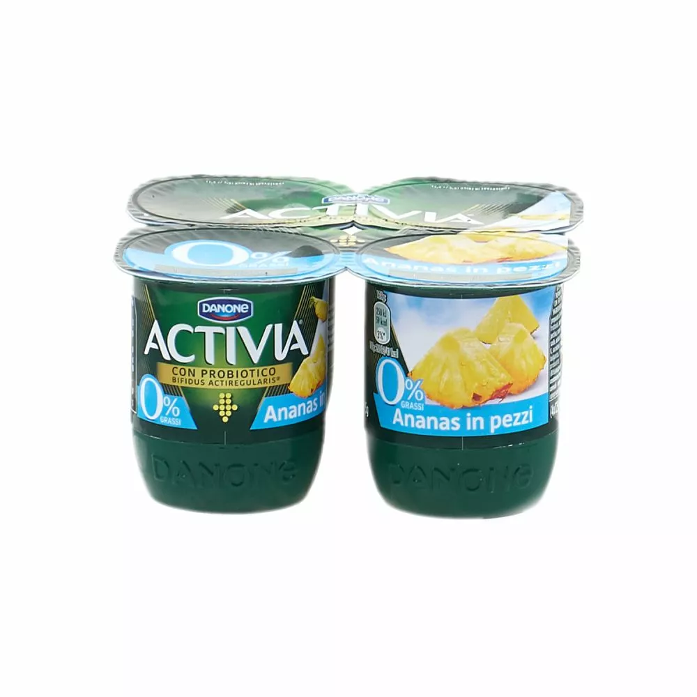 Danone Activia Yogurt Ananas 0% Gr. 125 X 4 3 Danone Activia Yogurt Ananas 0% Gr. 125 X 4
