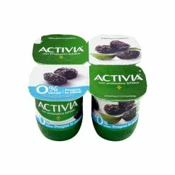 Danone Activia Yogurt Magro 0 % Alla Prugna Gr. 125 X 4