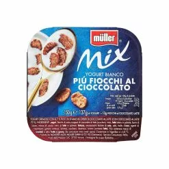 Mueller Müller Mix Yogurt Bianco E Fiocchi Al Cioccolato Gr. 150