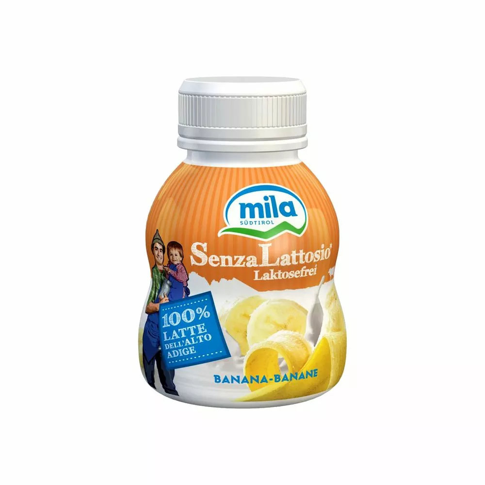 Mila Yogurt Da Bere Senza Lattosio Alla Banana Ml. 200 3 Mila Yogurt Da Bere Senza Lattosio Alla Banana Ml. 200