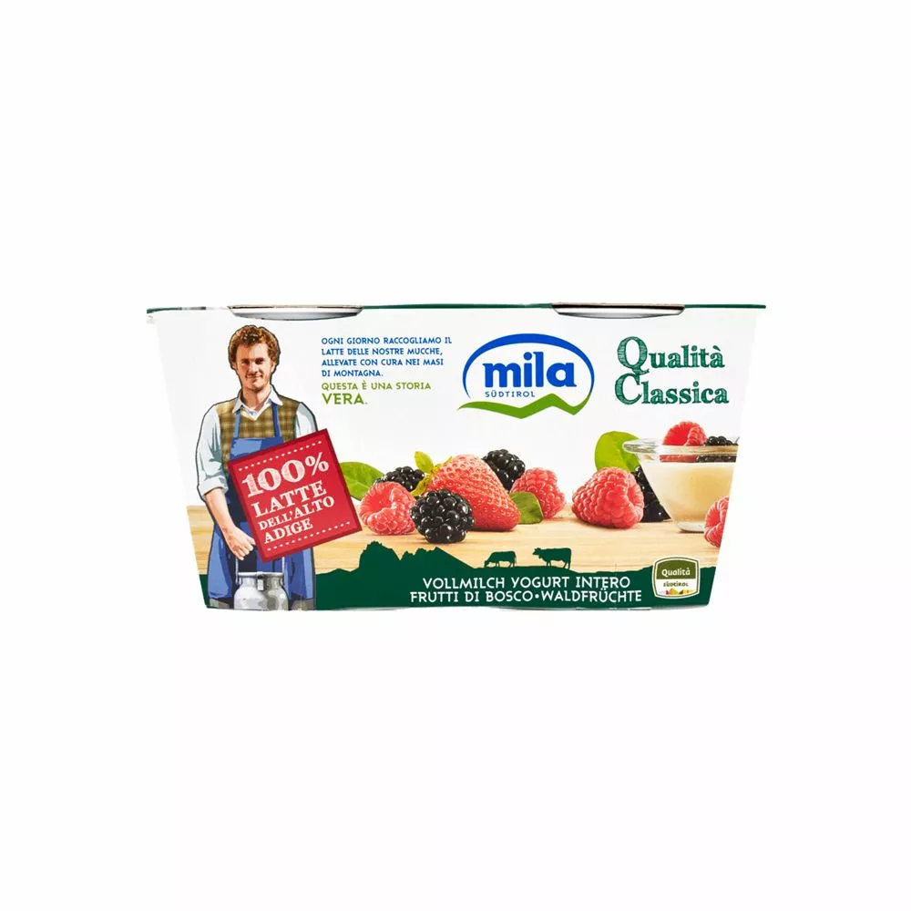 Mila Yogurt Ai Frutti Di Bosco Gr. 125 X 2 3 Mila Yogurt Ai Frutti Di Bosco Gr. 125 X 2
