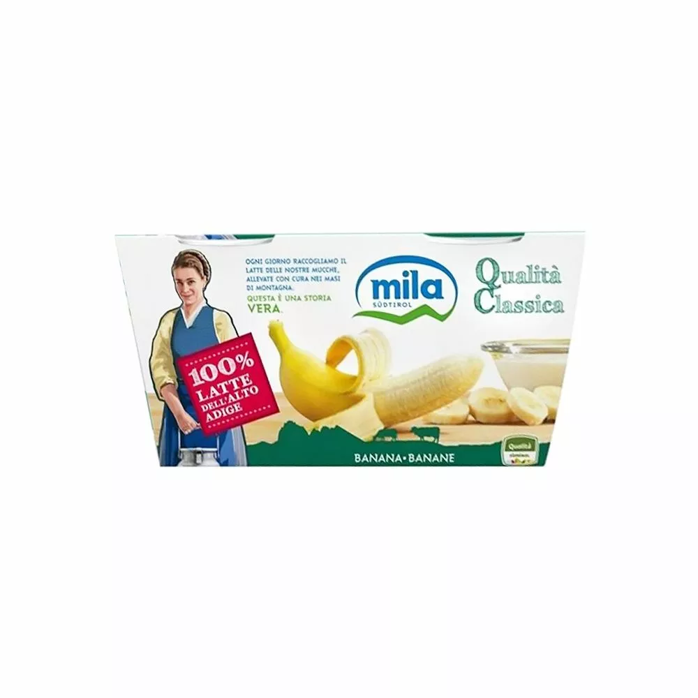 Mila Yogurt Alla Banana Gr. 125 X 2 3 Mila Yogurt Alla Banana Gr. 125 X 2