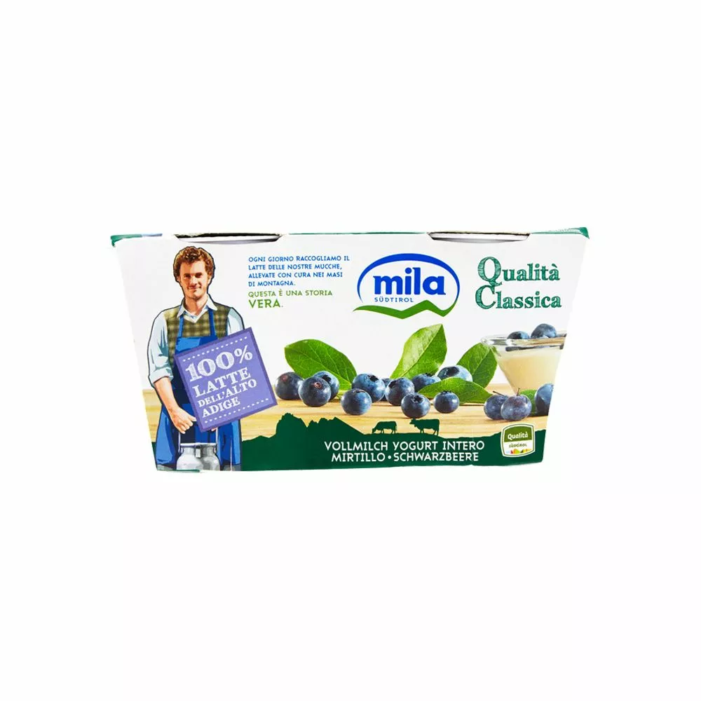 Mila Yogurt Al Mirtillo Gr. 125 X 2 3 Mila Yogurt Al Mirtillo Gr. 125 X 2