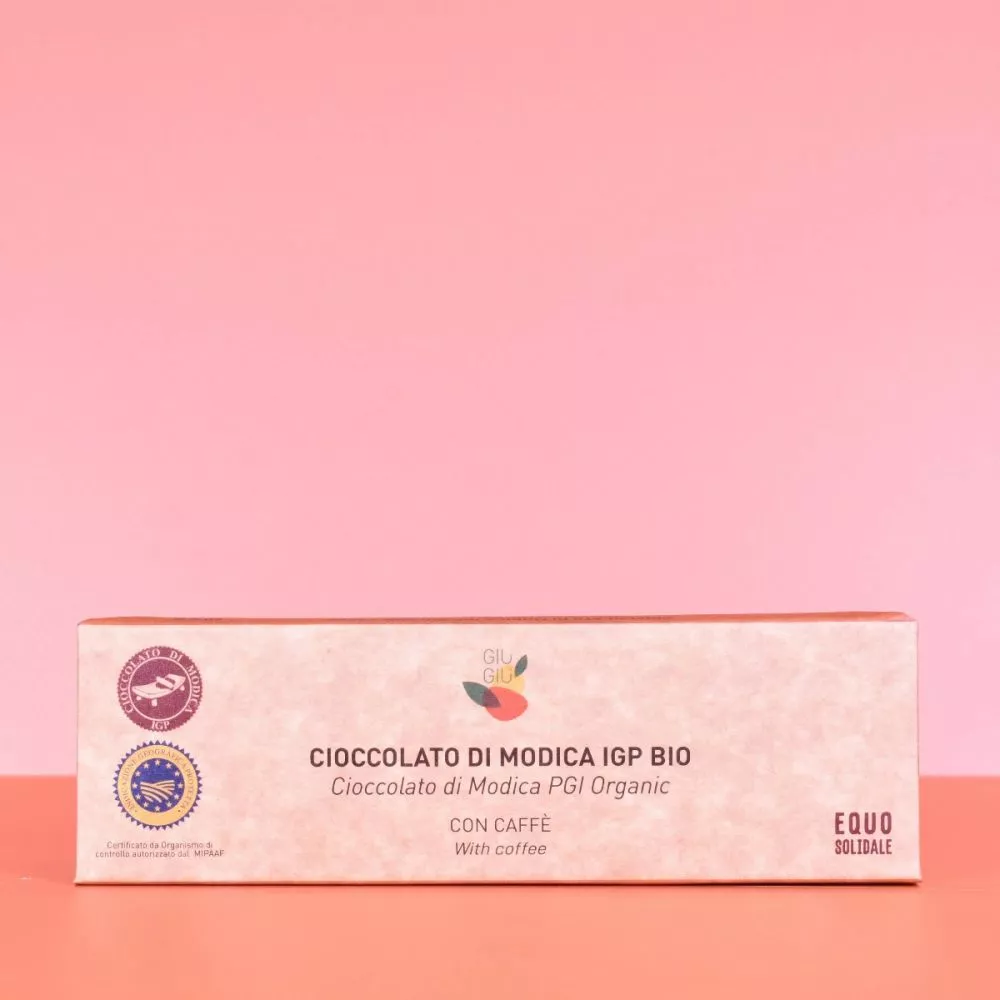 Giù Giù Cioccolato Di Modica IGP Al Caffè Bio Gr.60 3 Giù Giù Cioccolato Di Modica IGP Al Caffè Bio Gr.60