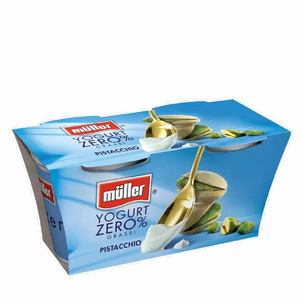 Mueller Müller Yogurt 0% Pistacchio Gr. 125 X 2 3 Mueller Müller Yogurt 0% Pistacchio Gr. 125 X 2